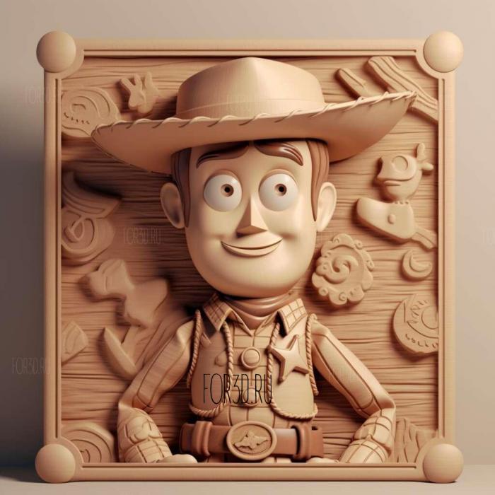 toy story 4 stl model for CNC